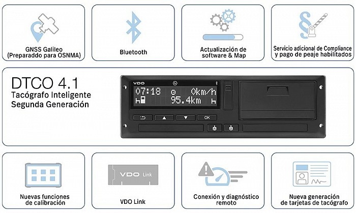 Novedades que trae el Tacografo 4.1