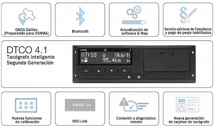 Novedades que trae el Tacografo 4.1